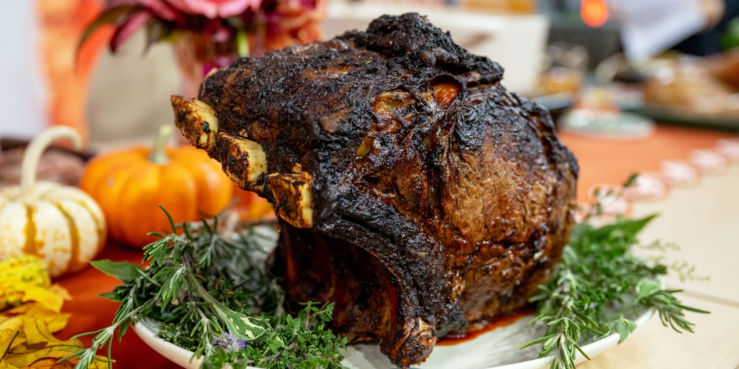 This herb-Dijon rib-eye roast is the ultimate holiday showstopper