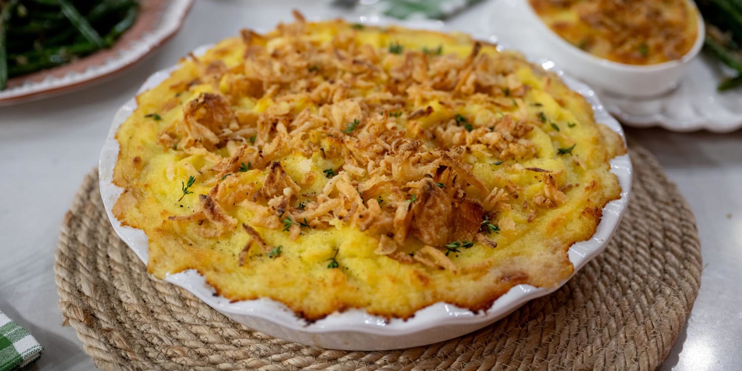 This crispy onion and potato pie deserves a spot on your Thanksgiving table