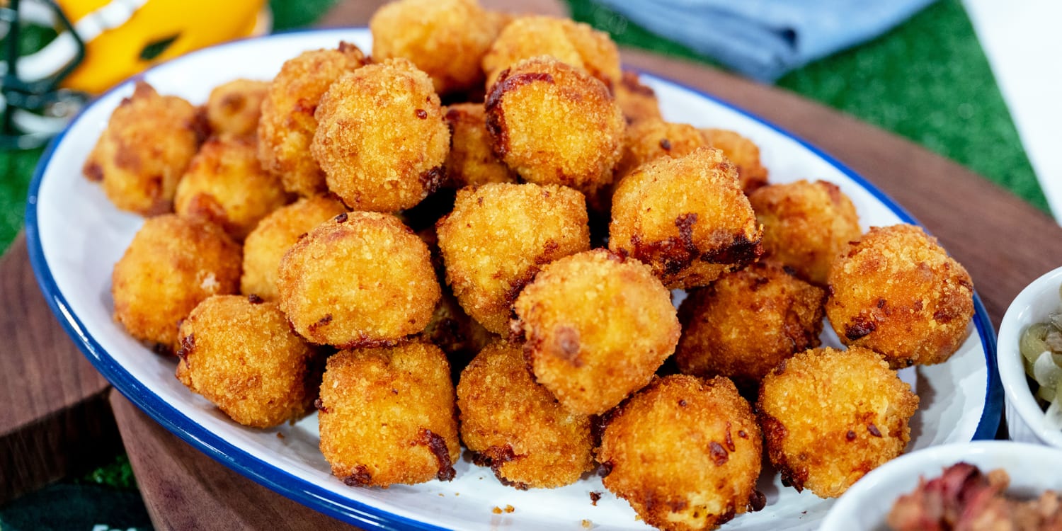 Turn creamy mac and cheese into crispy bites for game day