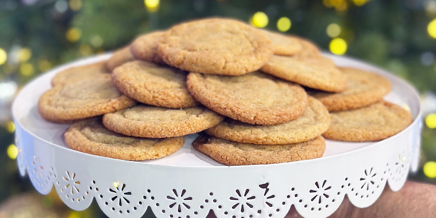 Sheinelle Jones' honey ginger cookies have crispy edges and a chewy center