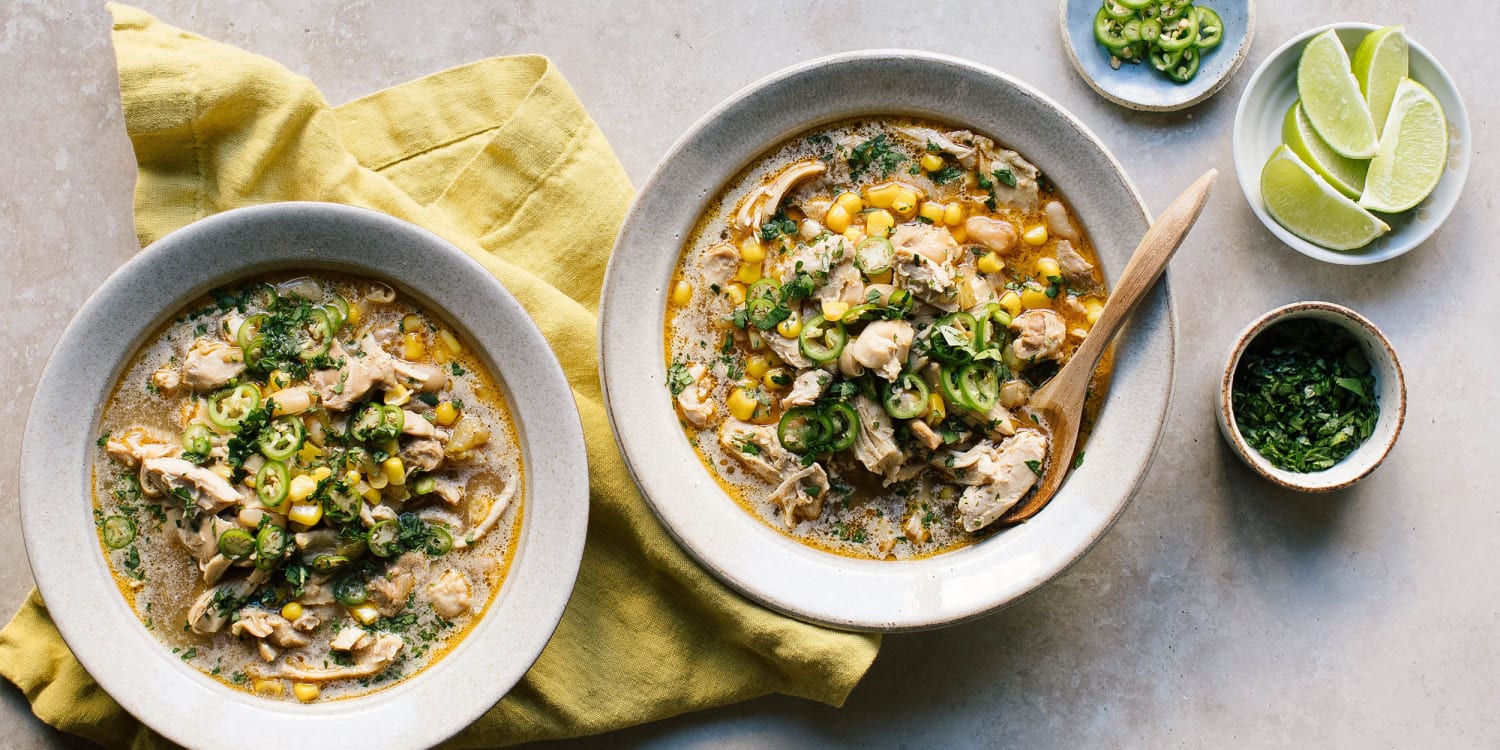 Cozy up to this one-pot white chicken chili