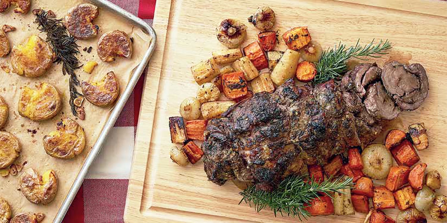 Lidia Bastianich makes roast lamb with smashed potatoes for Christmas