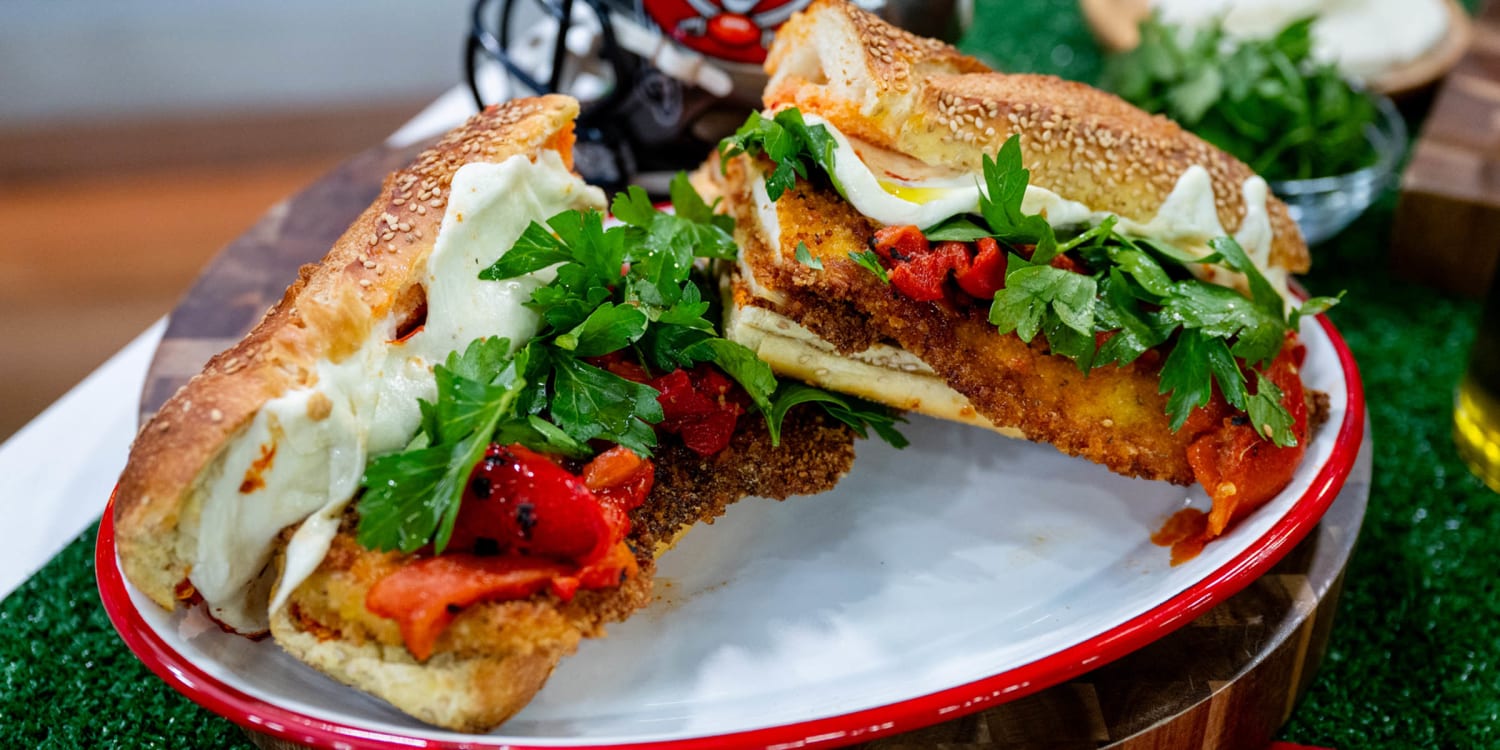 This cheesy chicken cutlet sandwich is a game-day hero — literally