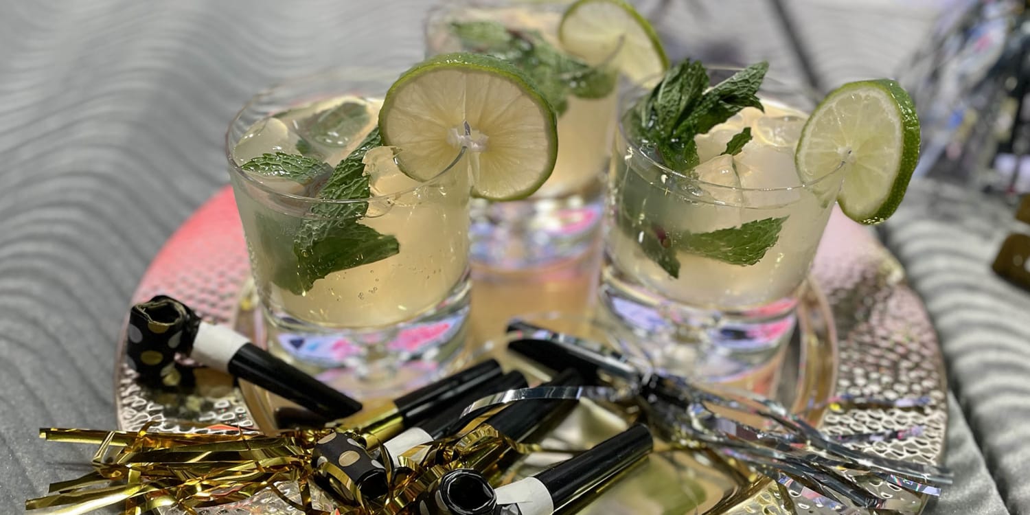 Be sure to 'spank' the mint in this juicy ginger cocktail