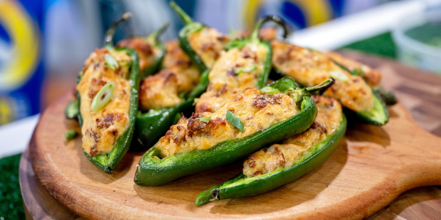 Jalapeño poppers get a big flavor boost from chorizo and Gouda