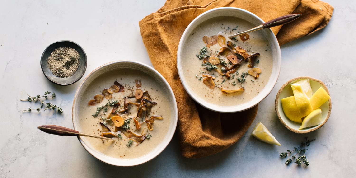 Vegan Cream of Mushroom Soup