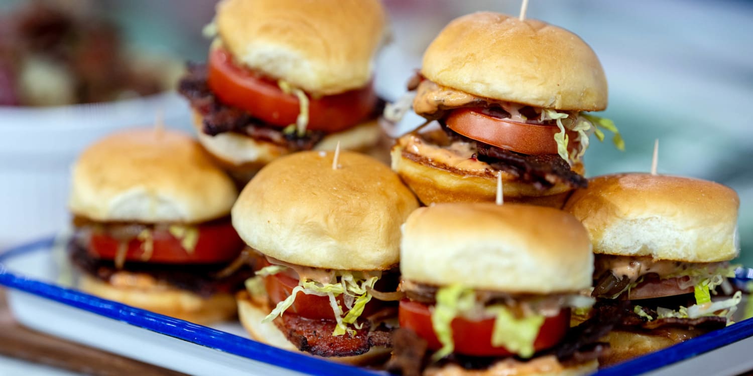 Take BLT sliders to the next level with candied bacon