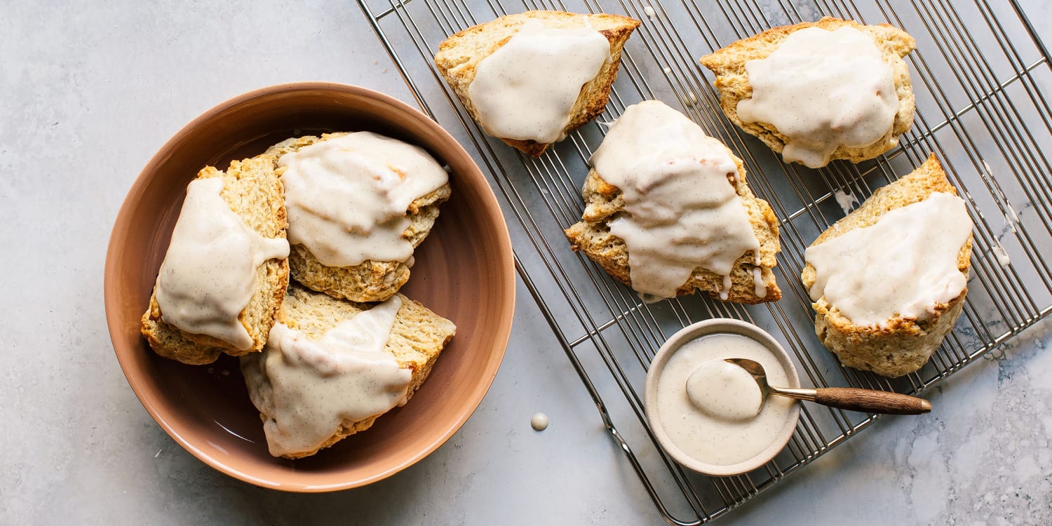 Glazed vanilla bean scones are the only reason to get out of bed