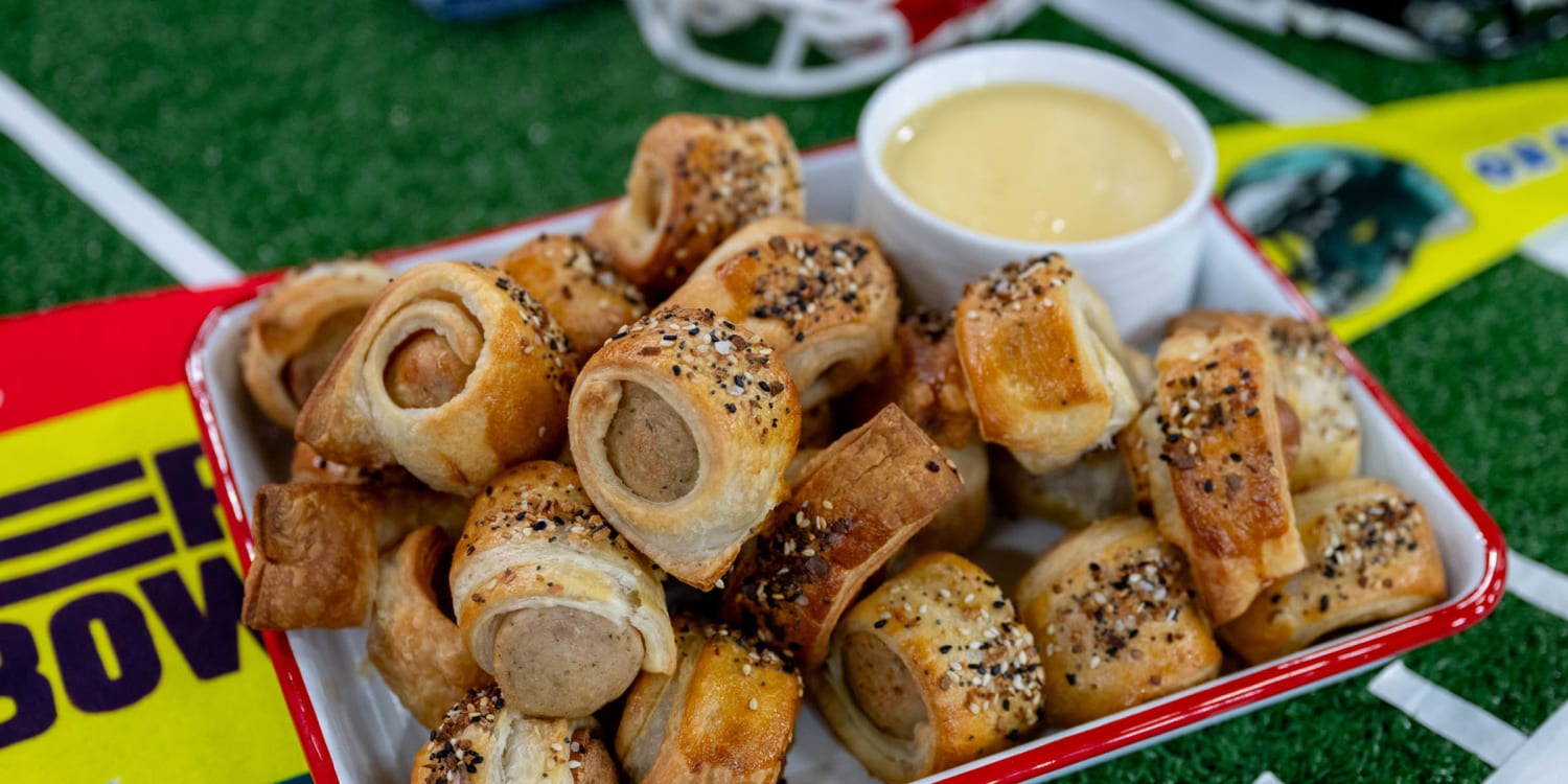 Upgrade pigs in a blanket with beefy brats for the big game