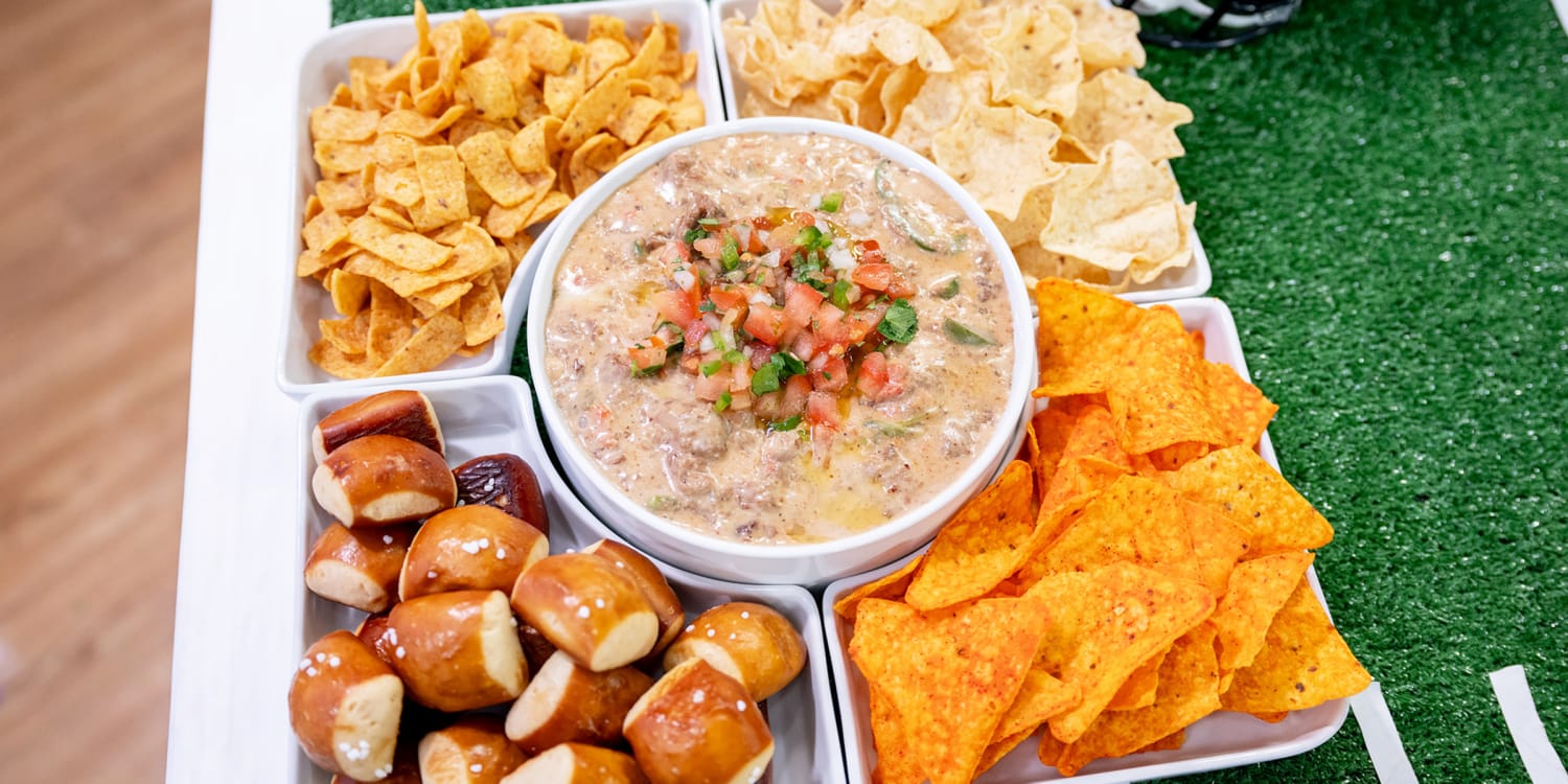 Philly cheesesteak queso dip is the ultimate game-day mashup