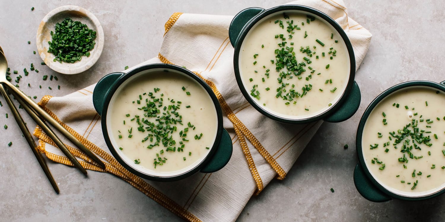 An easy recipe for creamy potato-leek soup that will soothe your soul