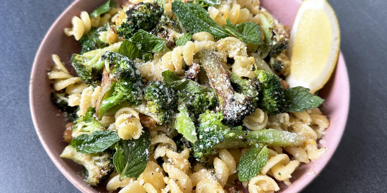 Blistered broccoli is the star of this weeknight pasta dish