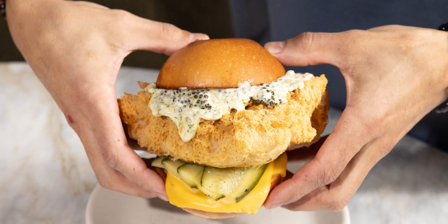 This is the ultimate fish sandwich right here