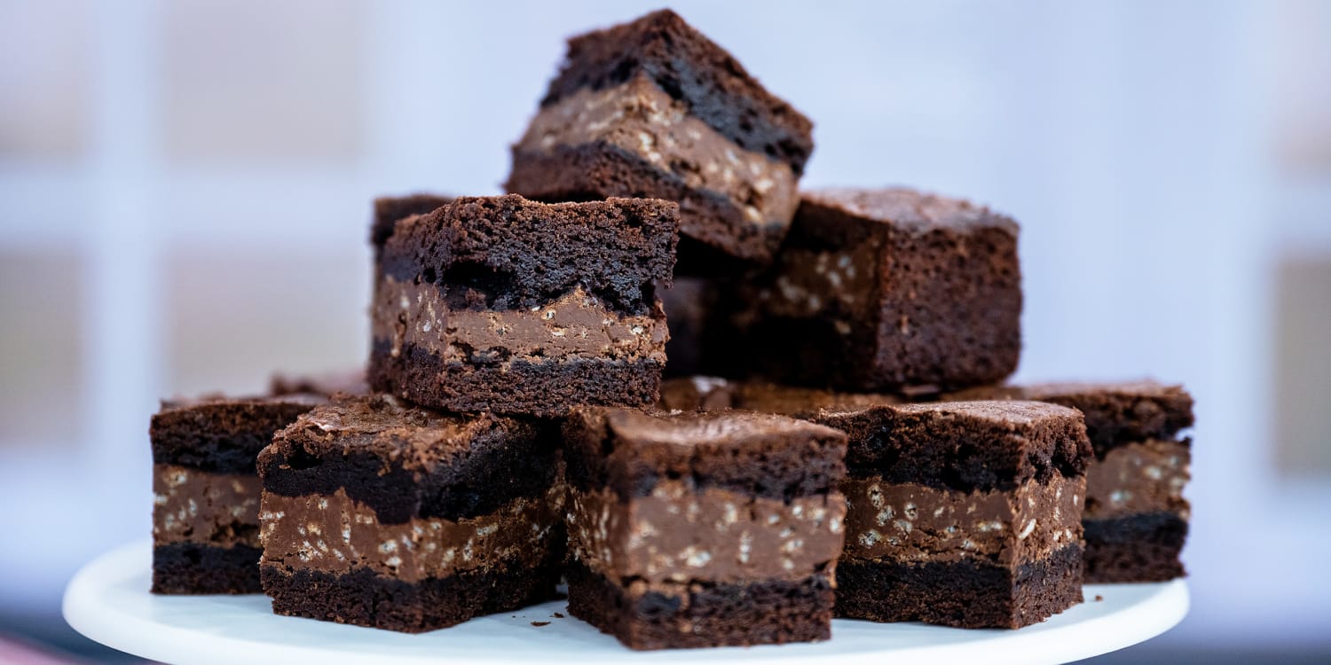 These brownies are hiding a crunchy, melty secret in the center