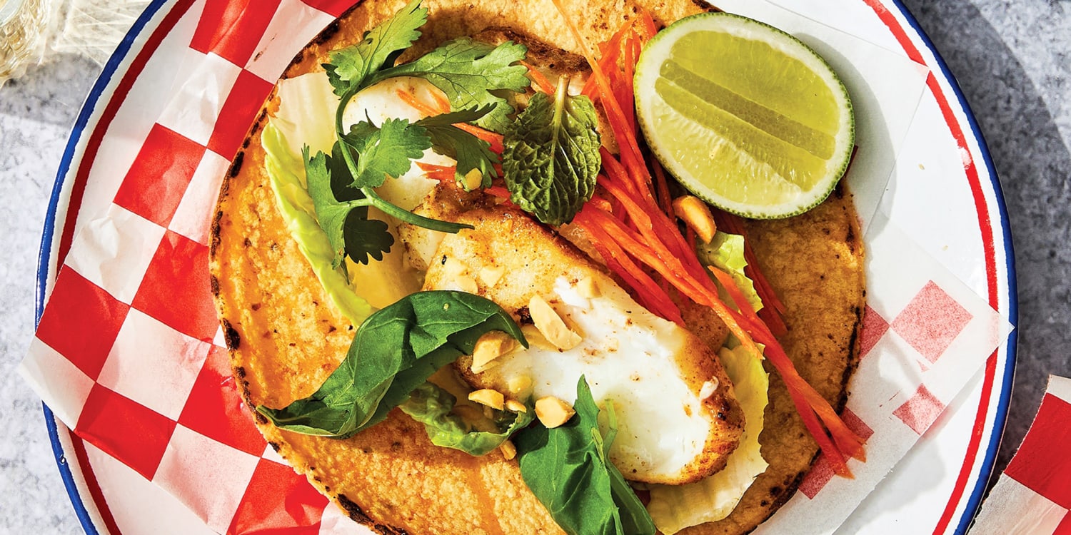 Summer roll fish tacos are a warm-weather crowd-pleaser