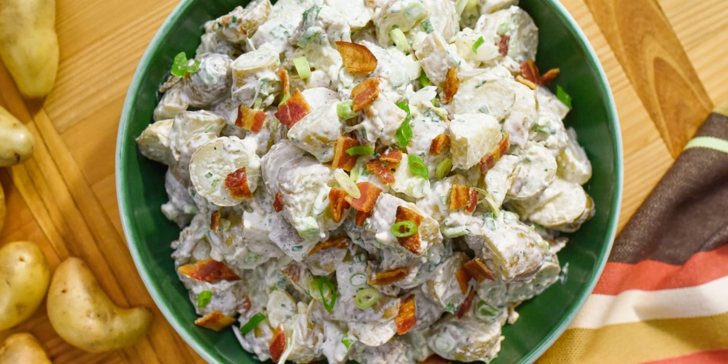 Bacon ranch potato salad belongs at your cookout