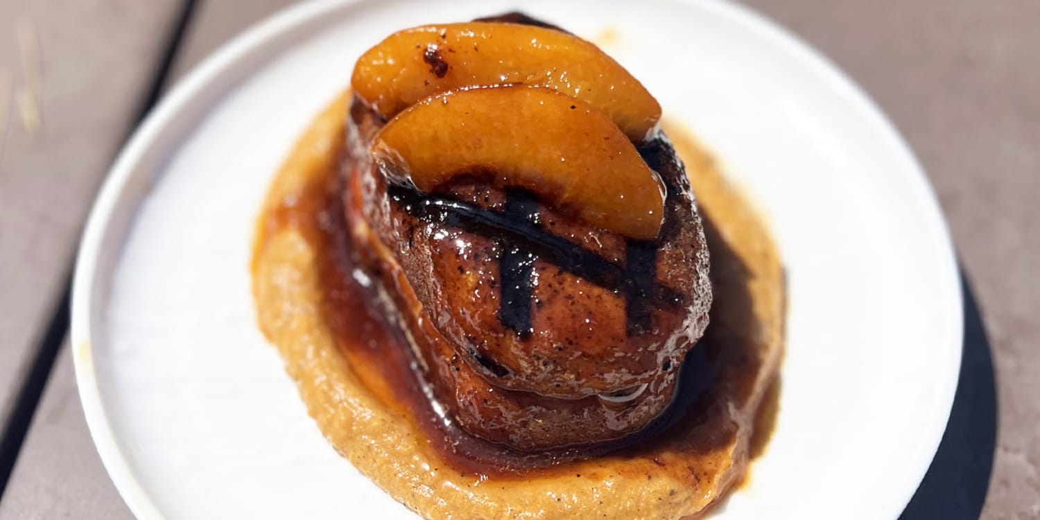 Pair pork chops with peaches for your summer barbecue