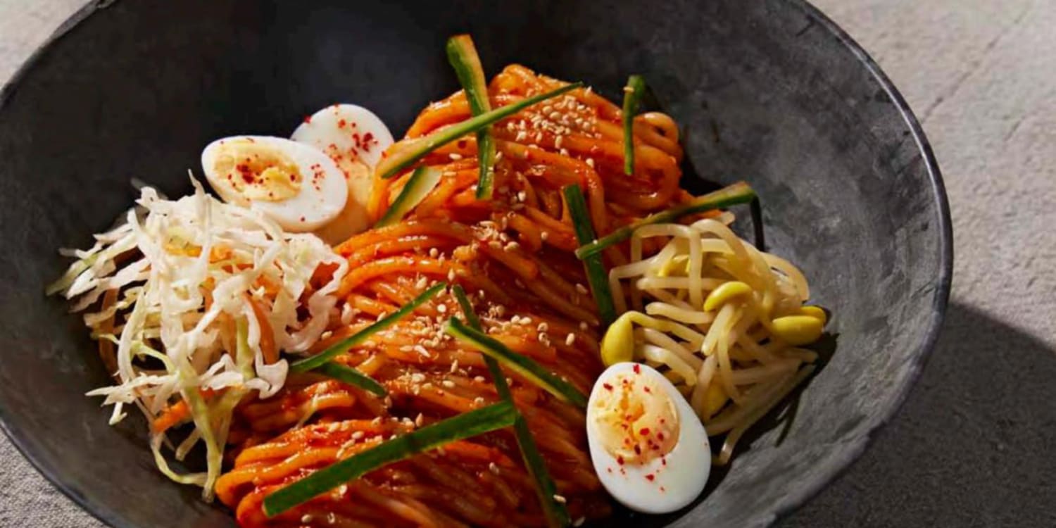 Slurp these spicy, cold Korean noodles for a satiating summertime snack