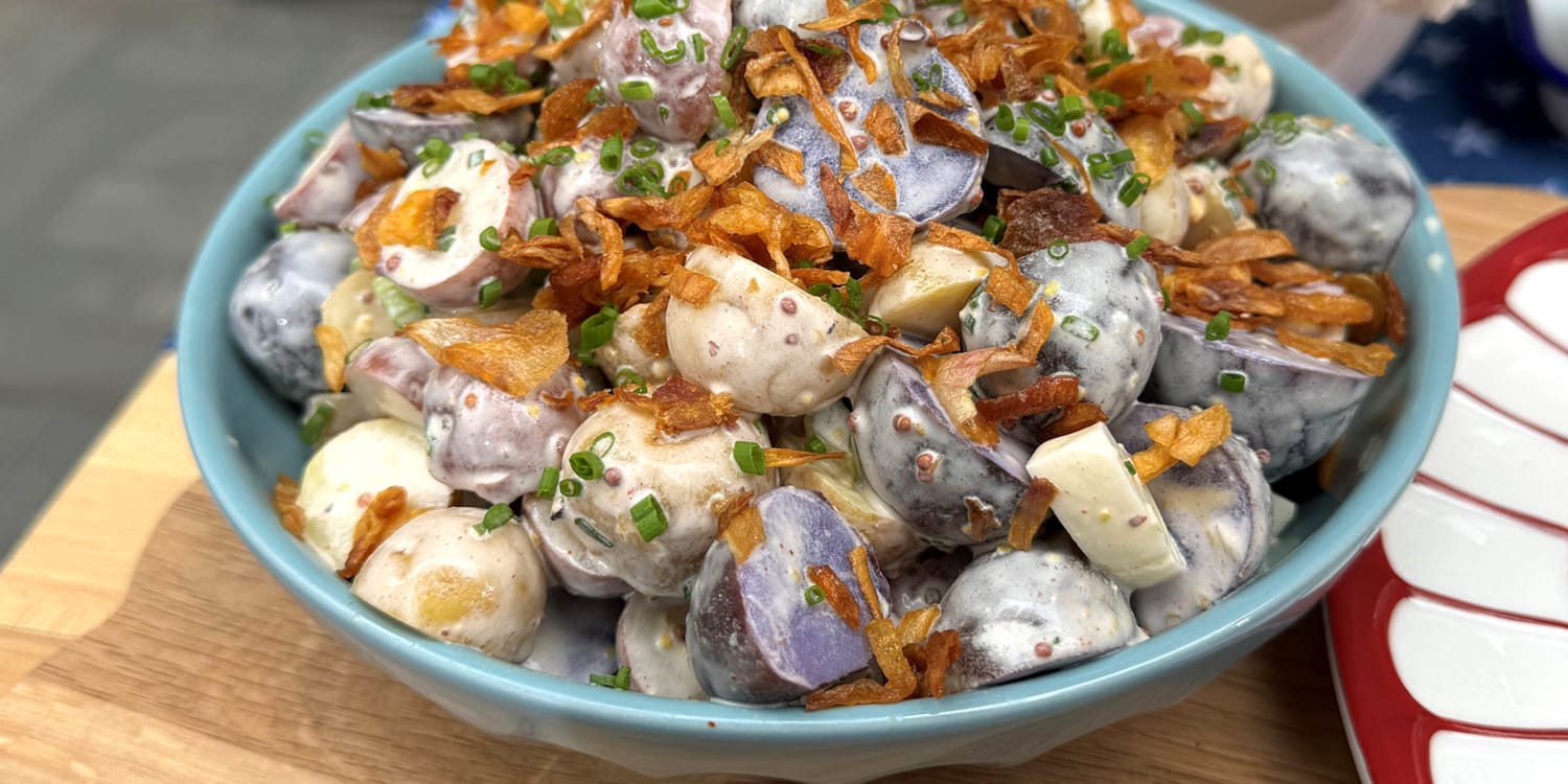 The Dalys Celebrate the Fourth of July With a Red, White and Blue Potato Salad