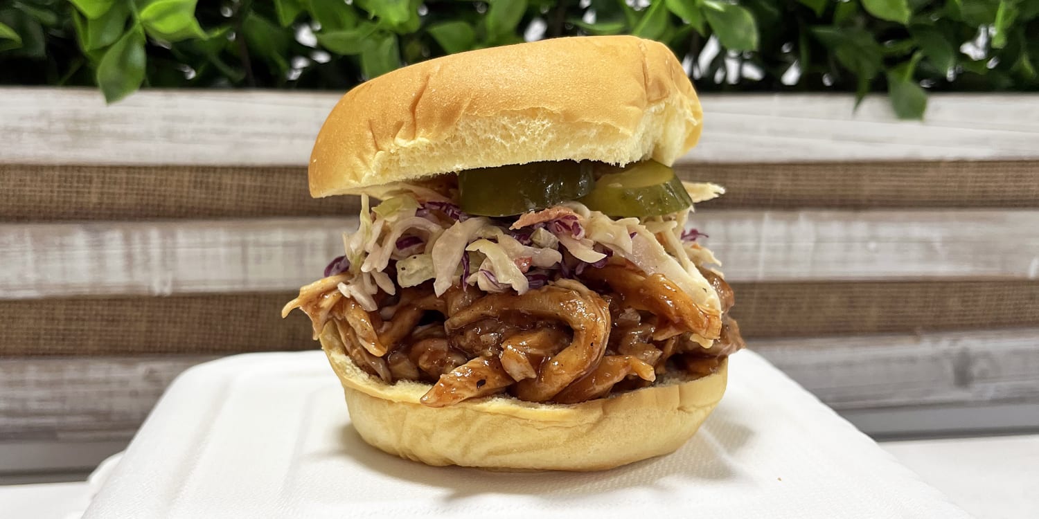 This Pulled Chicken Sandwich Is Bursting With Flavor