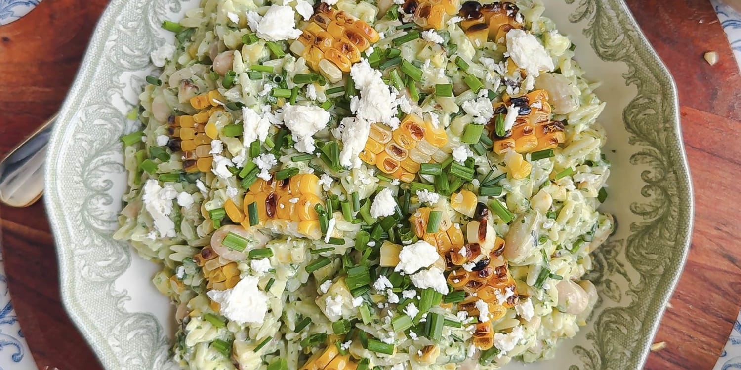 Grilled Corn Orzo Salad-image