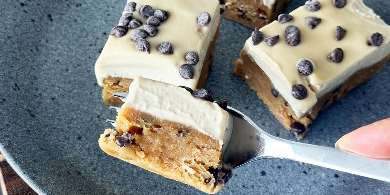 No-Bake Cookie Dough Cheesecake-image
