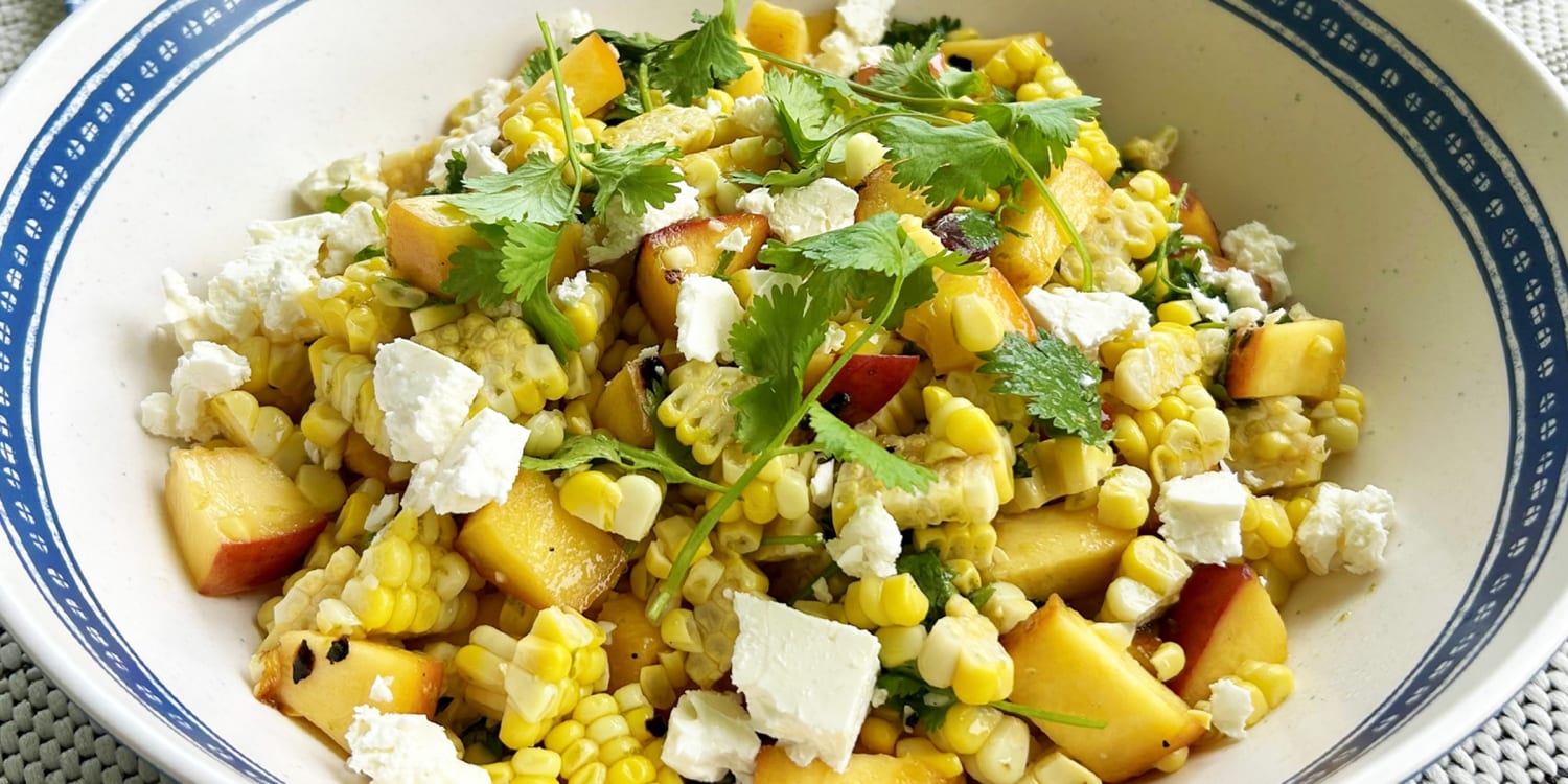 Toss Corn and Peaches Together Into a Salad of Summer's Superstars