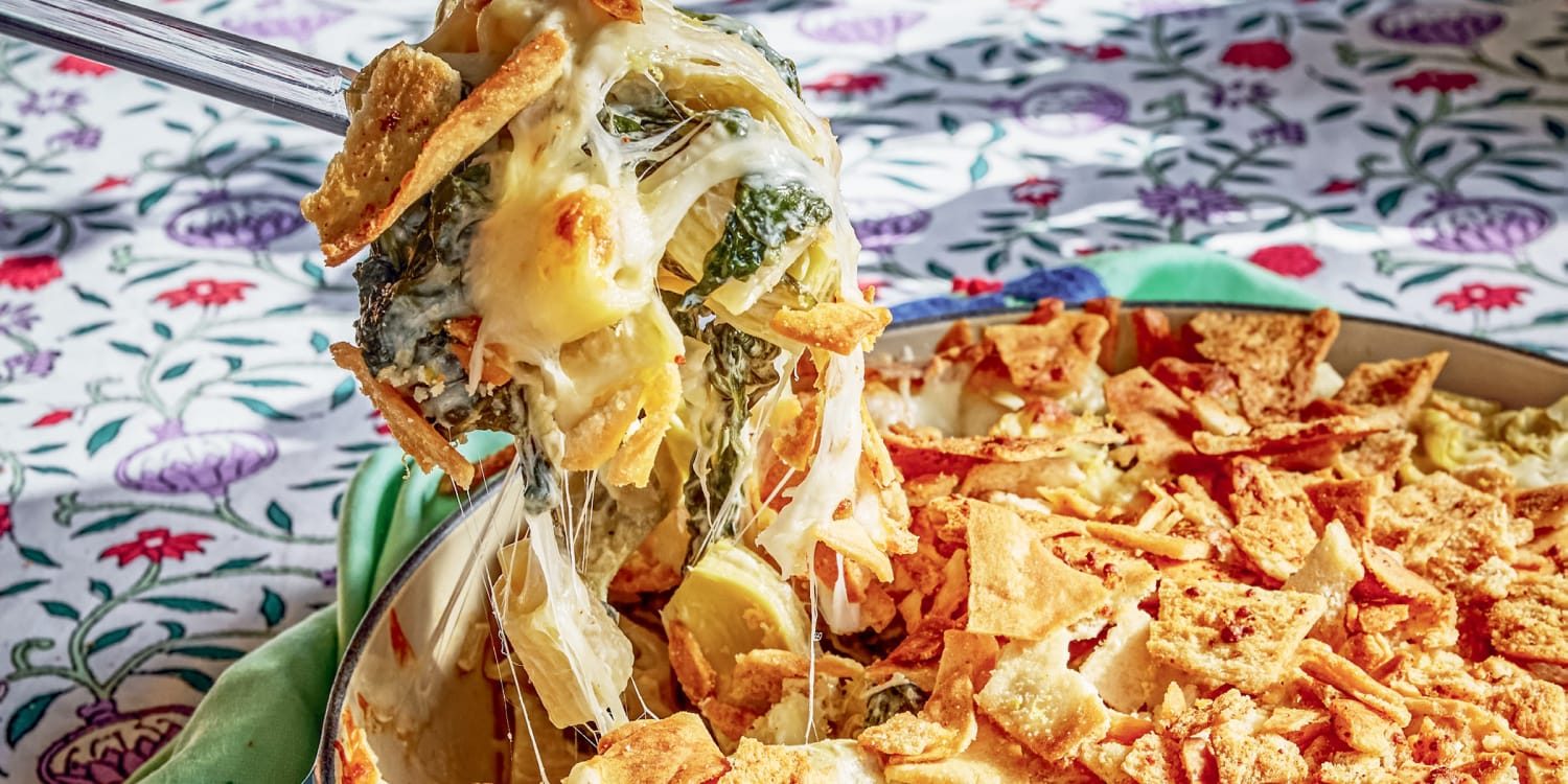 Spinach-Artichoke Dip Pasta Bake-image