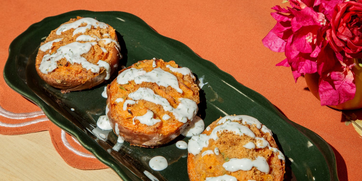Sweet Potatoes Get the Jalapeño Popper Treatment for Thanksgiving