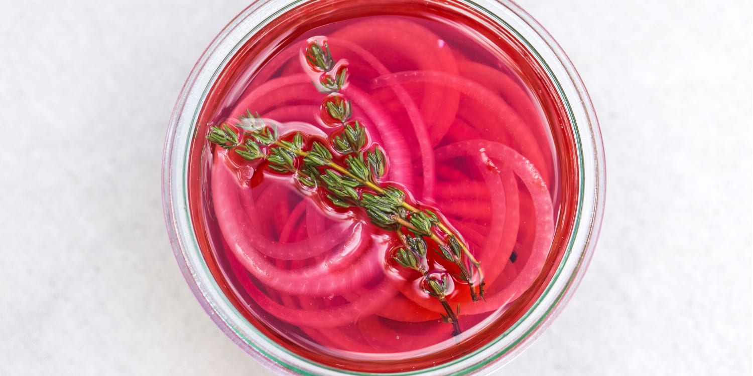 Make Quick-Pickled Red Onions for as a Bright Topping for Thanksgiving Dishes