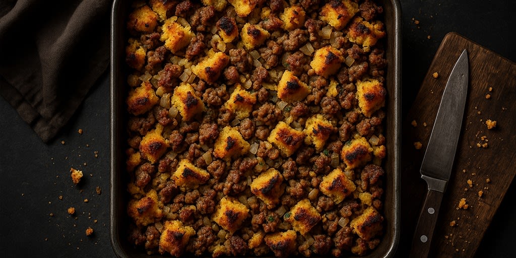 Chorizo and Cornbread Stuffing Is Always on Chef Aarón Sánchez's Thanksgiving Table