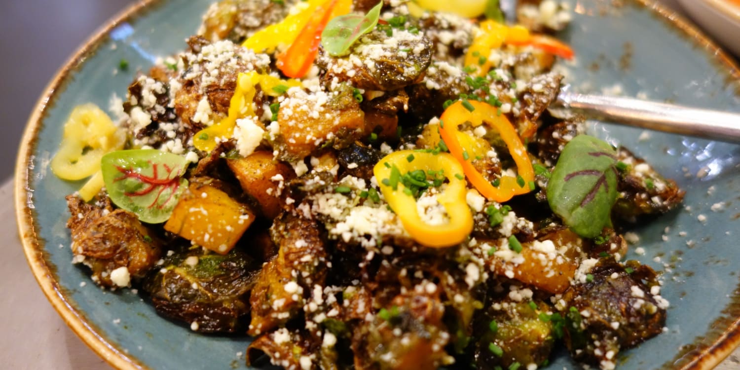 This Brussels Sprouts Salad With Butternut Squash Belongs on Your Thanksgiving Table