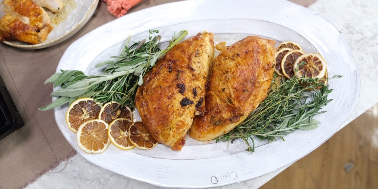 Roast Turkey Breast With Garlic Herb Butter-image