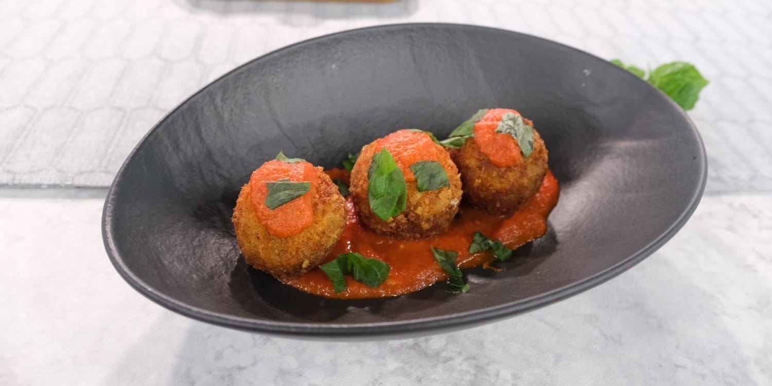 Bobby Flay's Crab and Eggplant Meatballs Break All the Rules