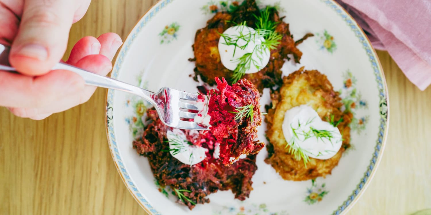 Lighten up Latkes With Grated Vegetables