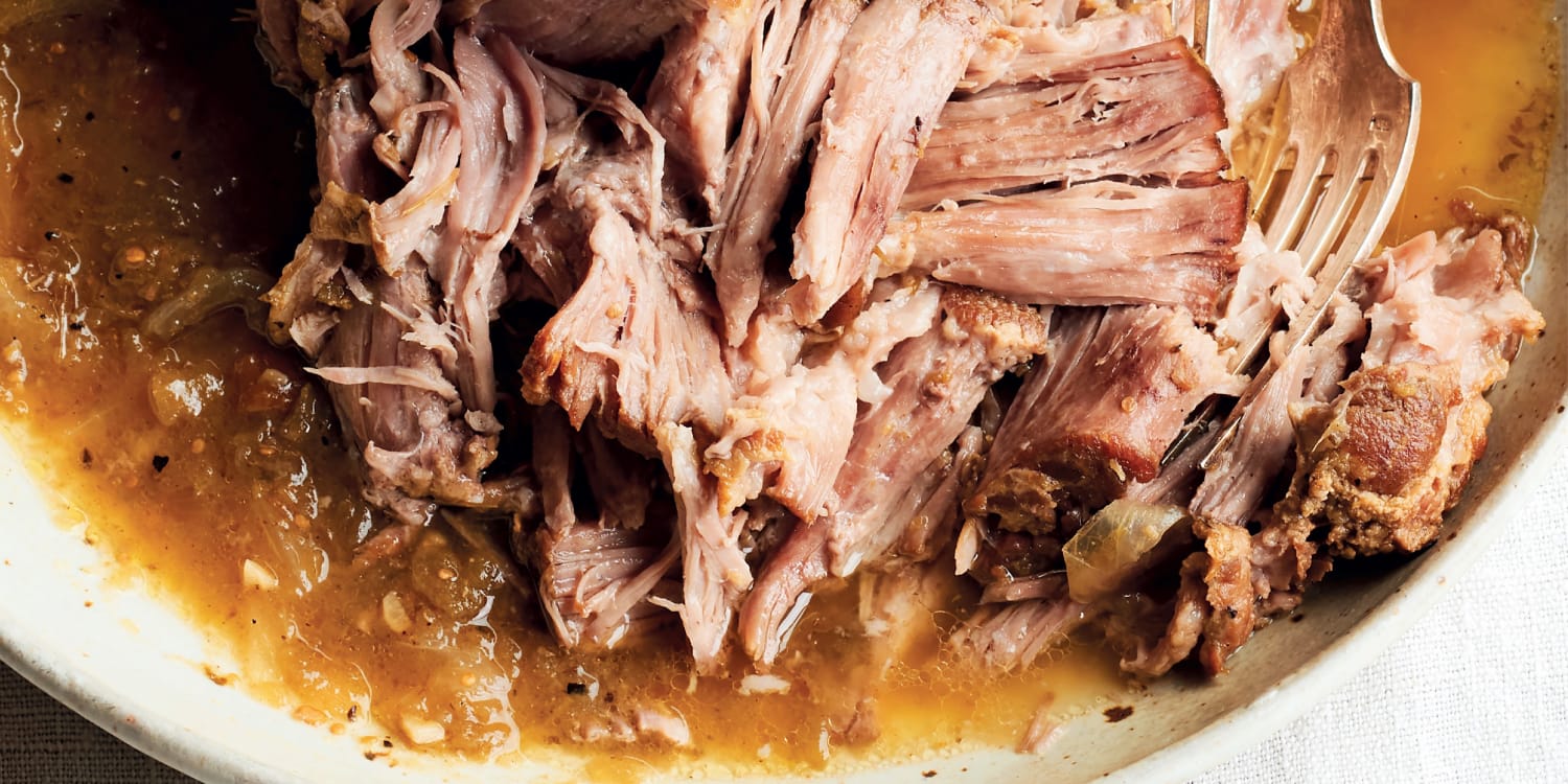 Tomatillo-Braised Pork Shoulder Is as Effortless as It Is Flavorful