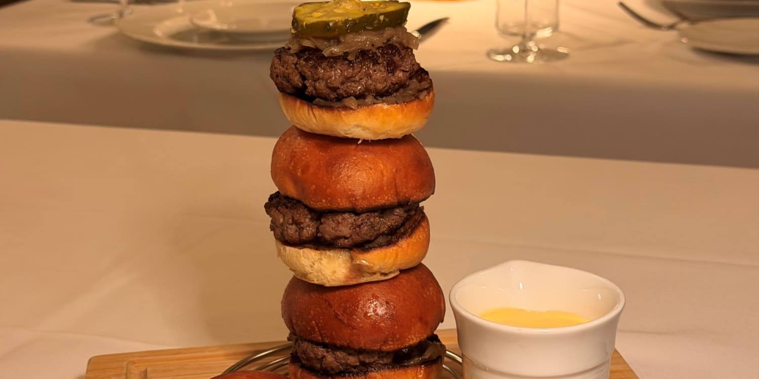 This Showstopping Cheeseburger Slider Stack Belongs at Your Next Party
