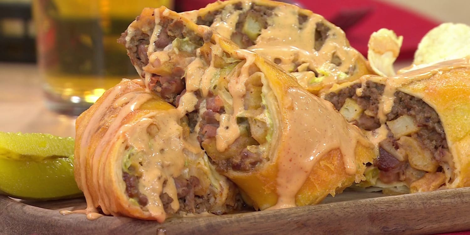 Guy Fieri Makes an Out-of-Bounds Burger and Burrito Mash-Up