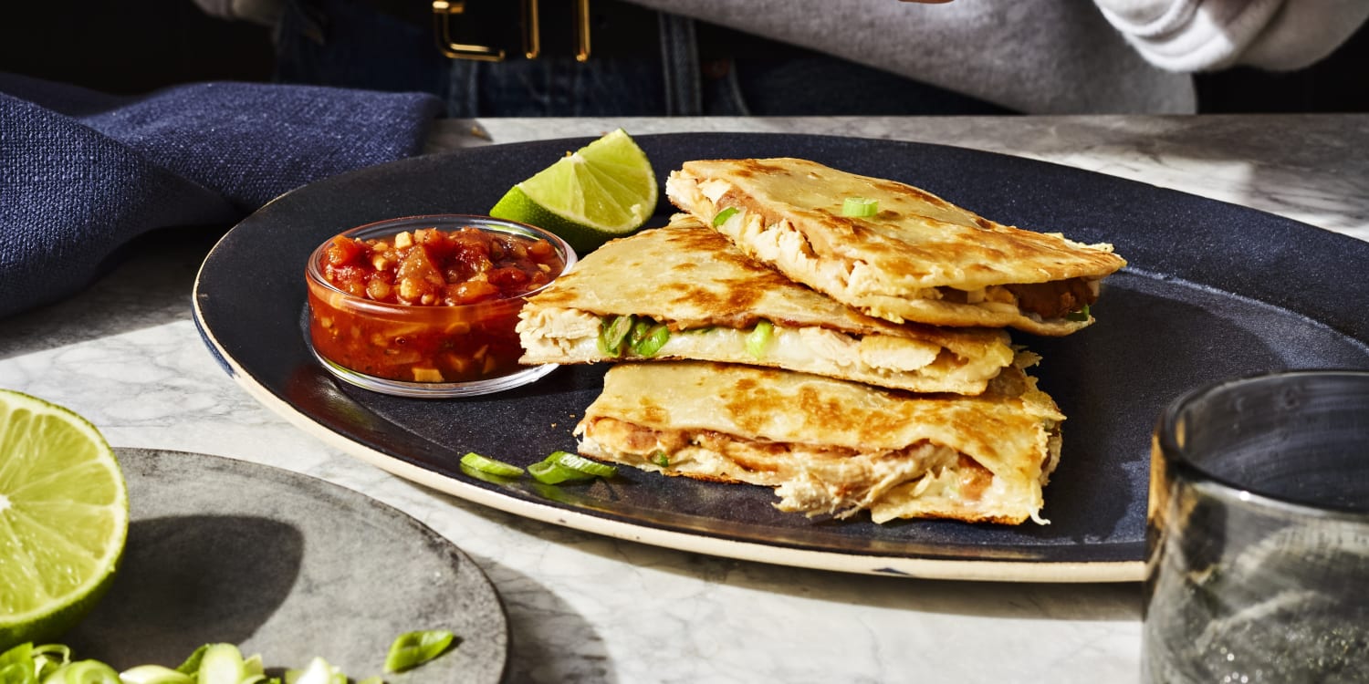 These Cheesy Chicken Quesadillas Are Packed With Fiber and Protein