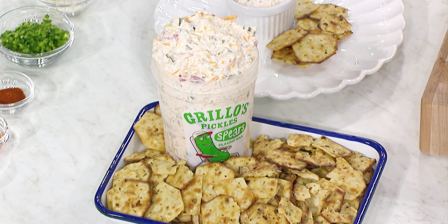 Add Dill Pickles to Pimento Cheese for a Passover Dip
