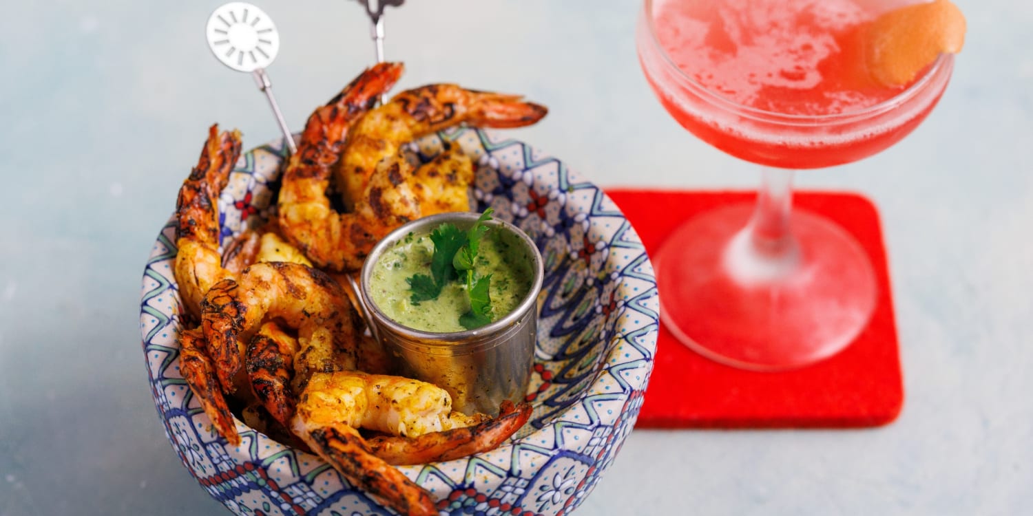 Shrimp Skewers With Green Gazpacho Sauce Will Impress Your Guests