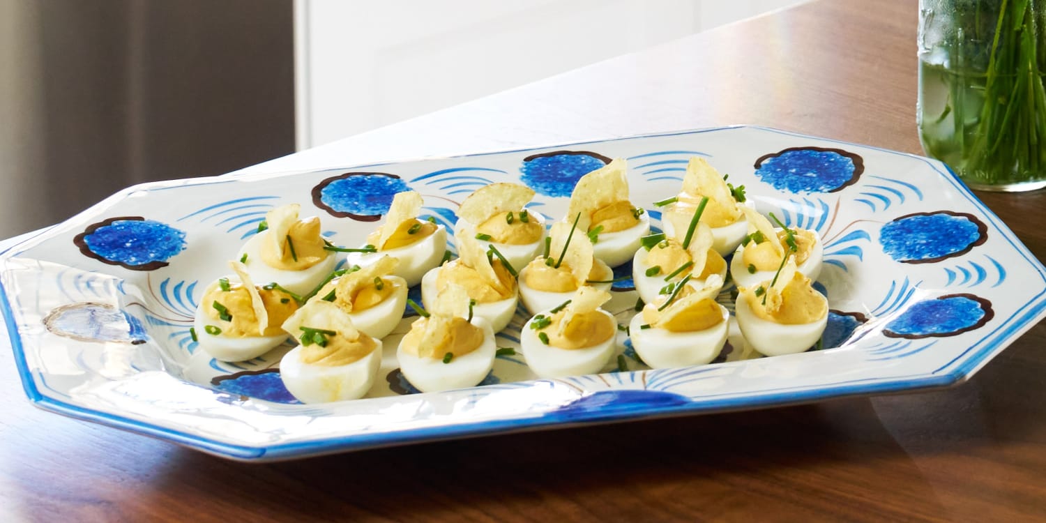 Top Your Deviled Eggs With Salt & Vinegar Chips