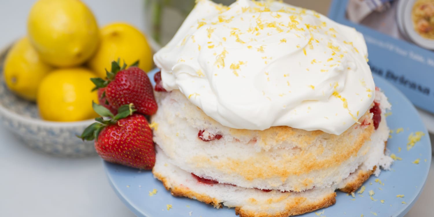 Zshush up Store-Bought Cake With Strawberry-Basil Compote and Lemon Whipped Cream