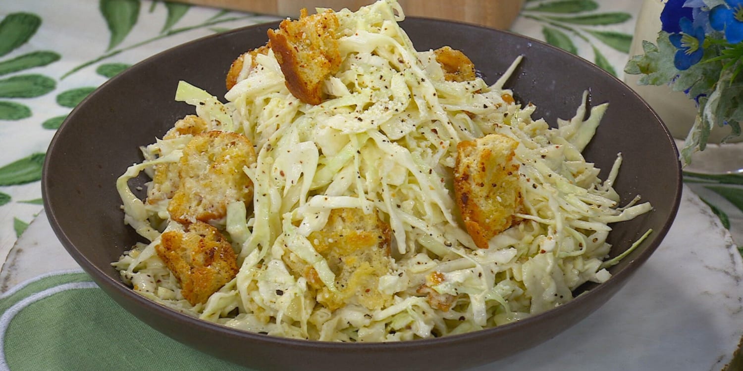 Use Cabbage in Caesar for an Extra Crunchy Salad