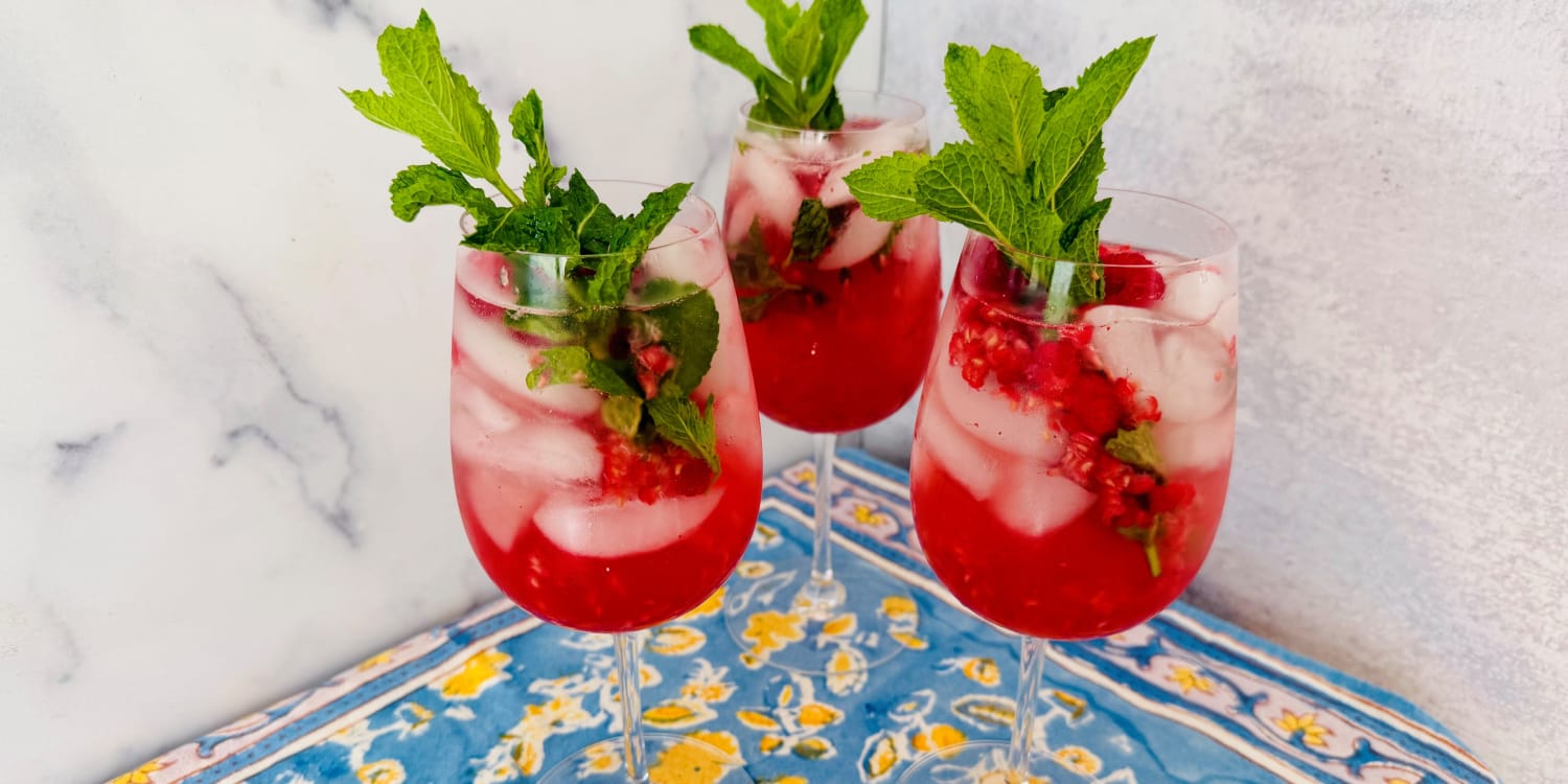 This Raspberry Hugo Spritz Is the Ultimate Summer Sip