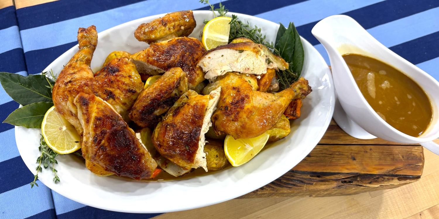 This Simple Roast Chicken Is Dressed Up With Garlic Confit Butter