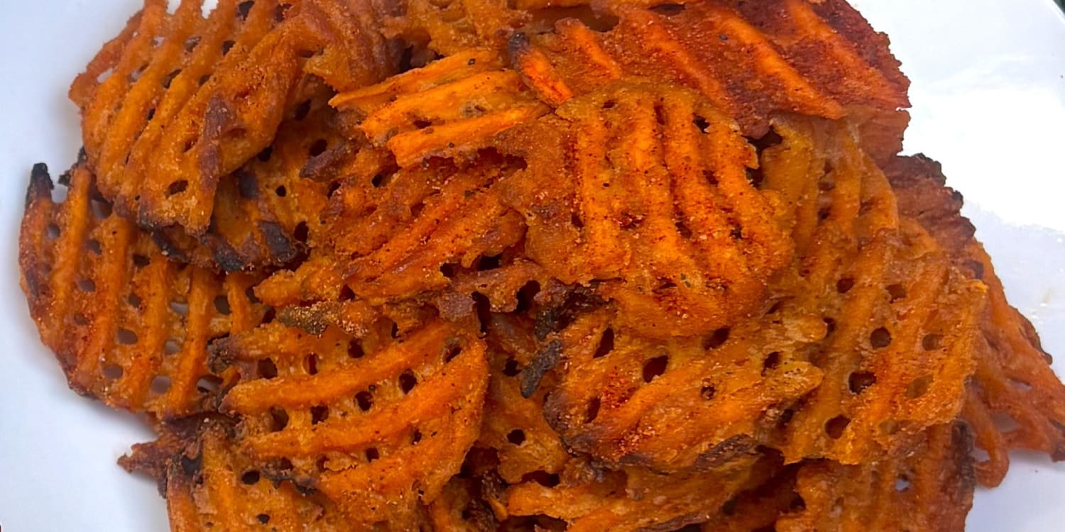 Give Sweet Potato Waffle Fries the Buffalo Treatment
