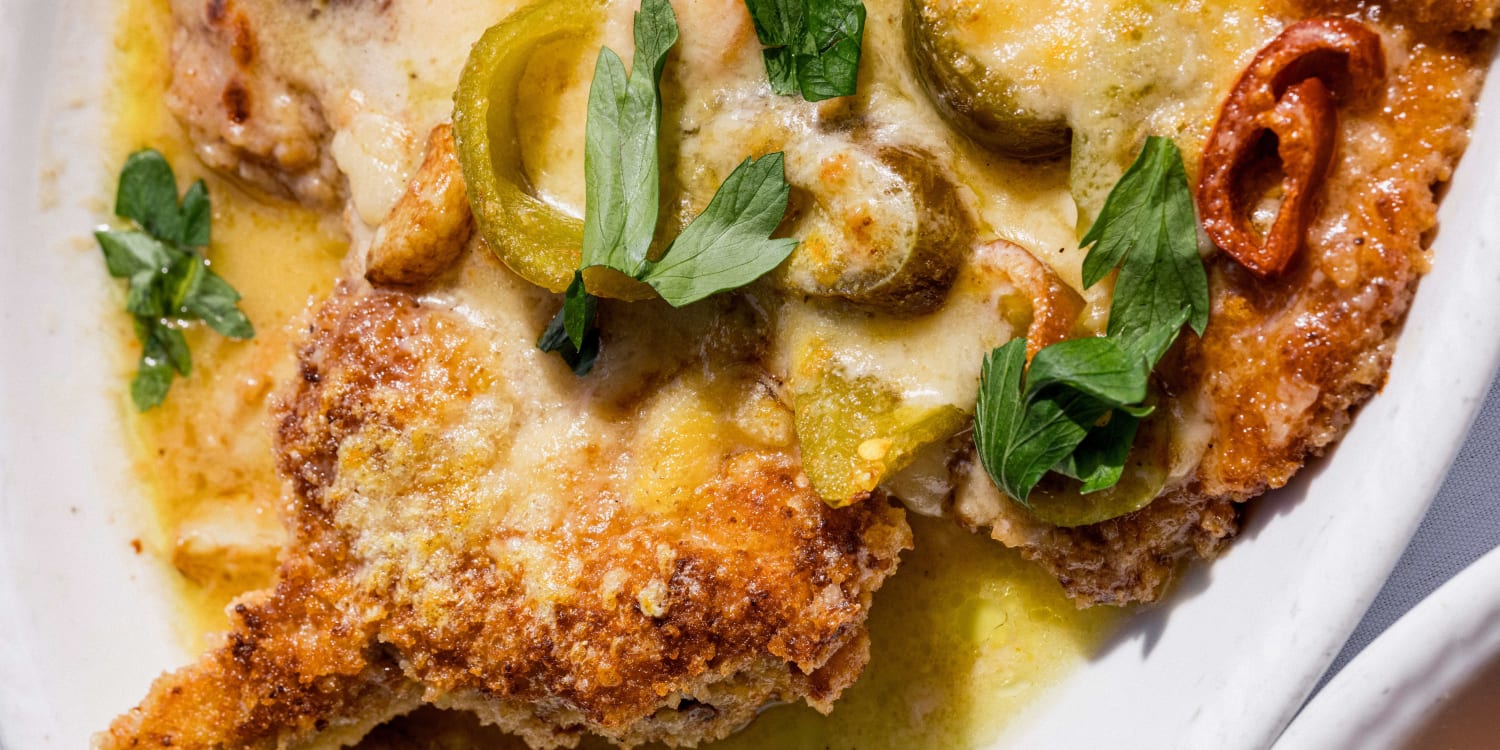 These Breaded Pork Chops Are Topped With a Tangy Cherry Pepper Sauce