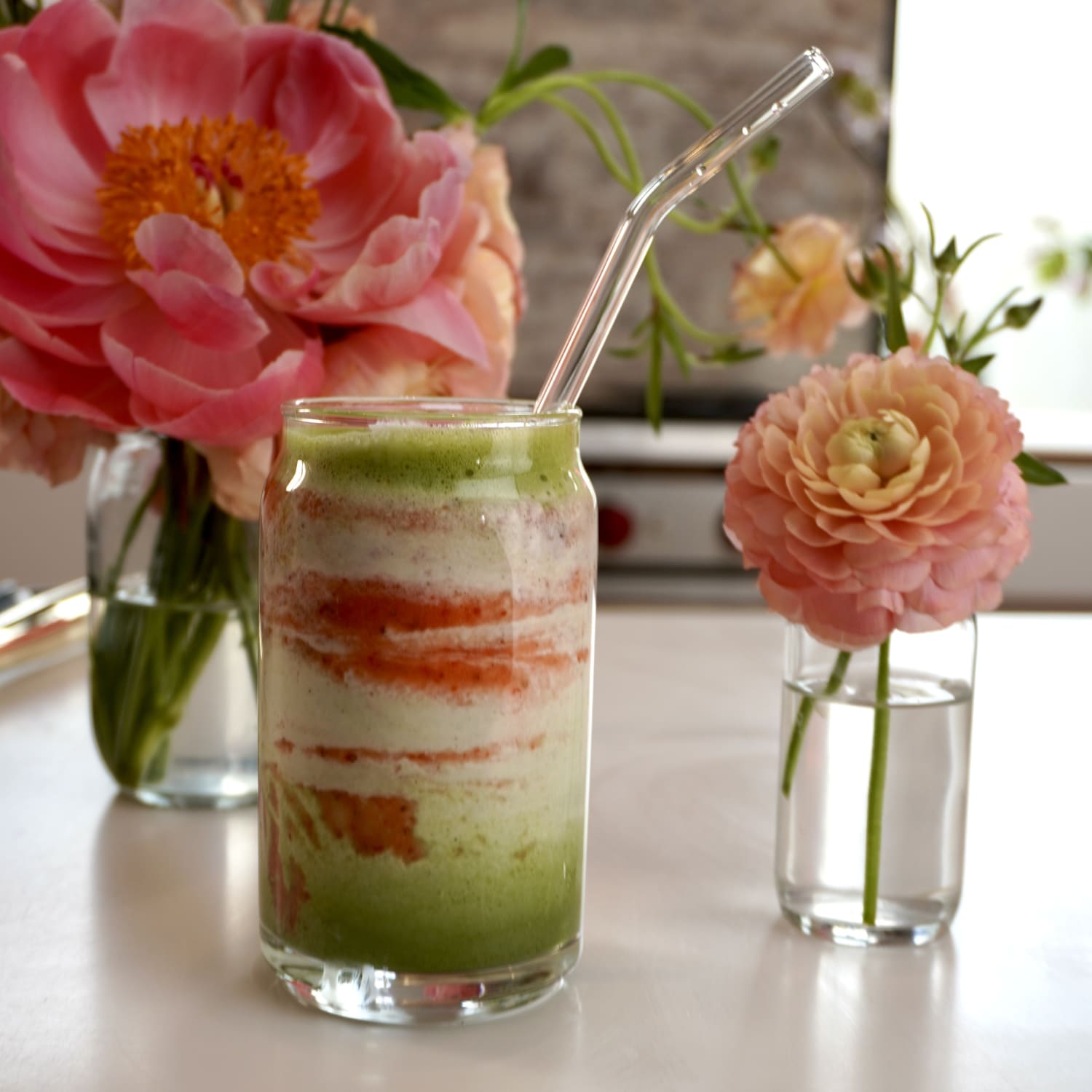 Cool off This Summer With an Iced Strawberry Matcha Latte