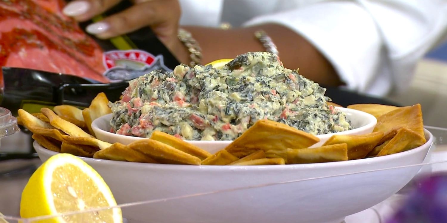 Sheinelle Jones Makes an Easy Party Dip With 2 Trader Joe's Products
